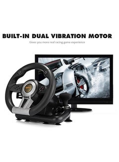 Generic 180 Degree Steering Wheel USB Game Controller  - Image 2