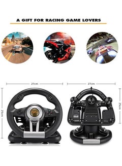 Generic 180 Degree Steering Wheel USB Game Controller  - Image 4