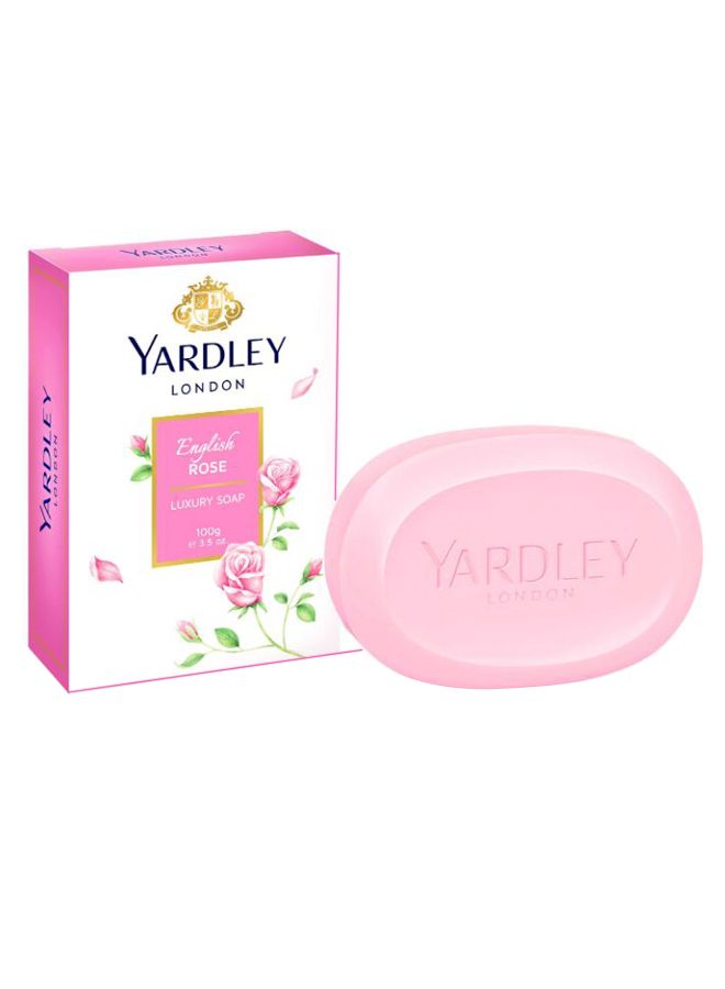 Yardley Pack Of 3 London English Rose Luxury Soap Pink 3 x 100grams 