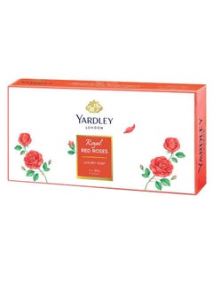Yardley Pack Of 3 Royal Red Roses Luxury Soap 3 x 100grams 