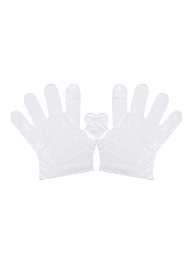 500-Piece Disposable Latex Hand Gloves Clear 25.4x2.5x13.4cm  - Image 1