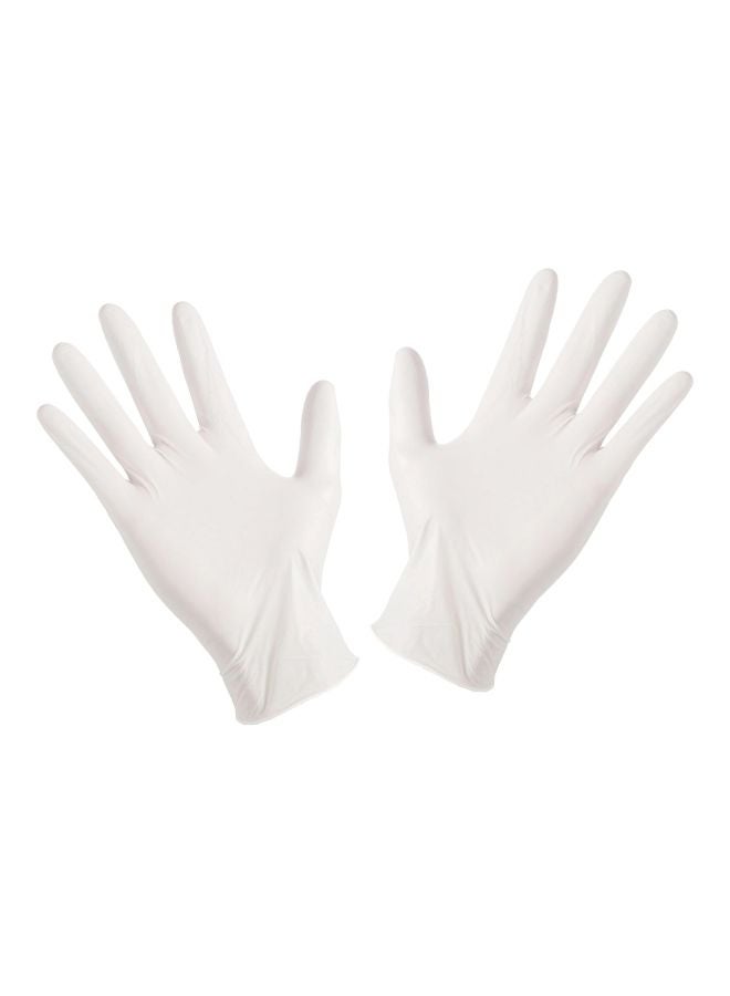 Disposable Latex Gloves White 22x6.80x12cm - Image 1
