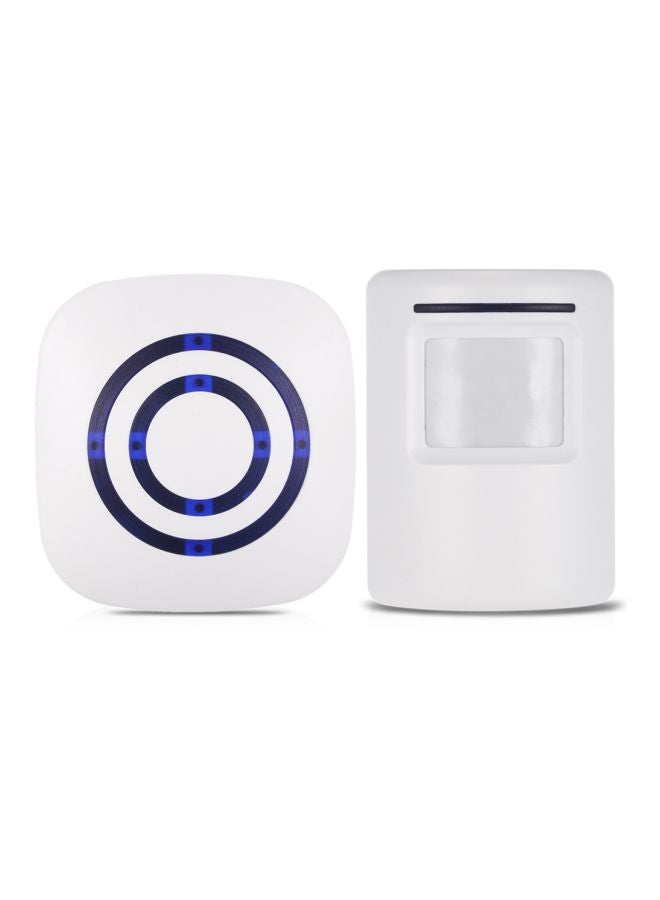 ANSELF Wireless PIR Motion Sensor Door Bell White/Blue 10x9x9cm - Image 2