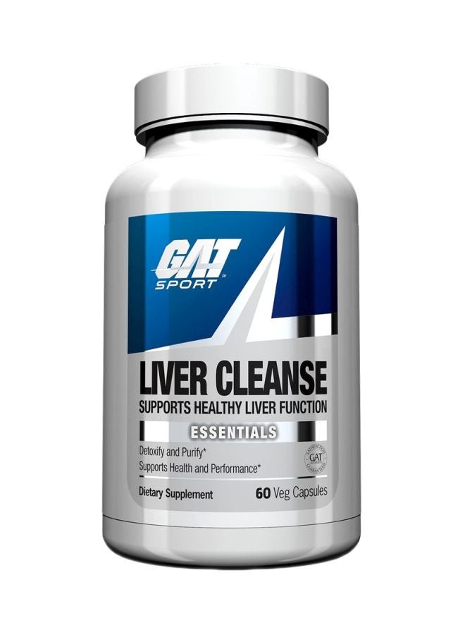 GAT Liver Cleanse Essentials Dietary Supplement - 60 Vegetable Capsules 