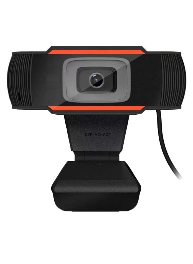 Generic Video Conference HD Camera With USB Plug Black/Red - Image 1