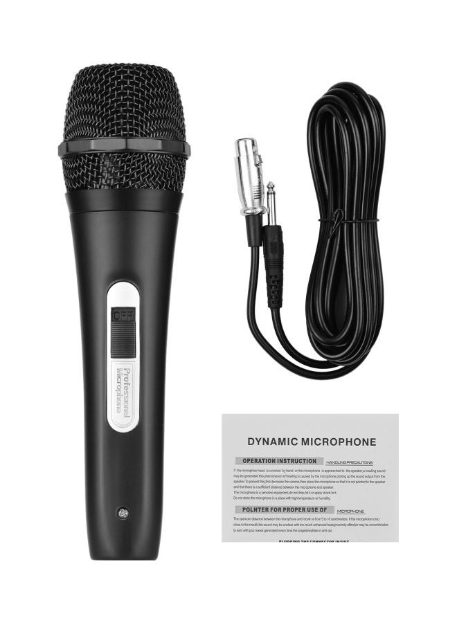 Wired Karaoke Microphone With Cable I6053-1-A Black - Image 1