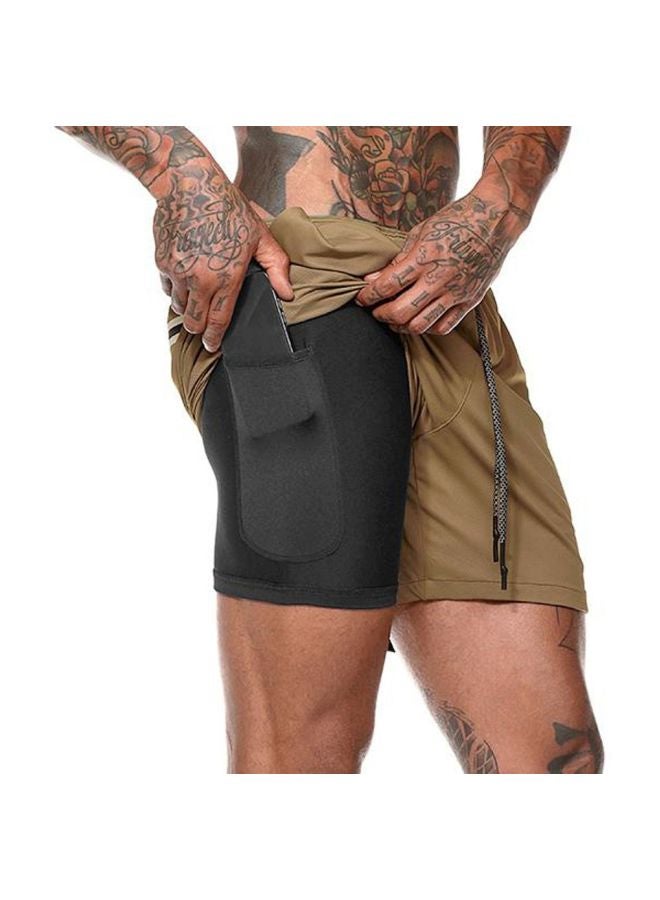 2-In-1 Running And Gym Shorts With Pockets XXXL