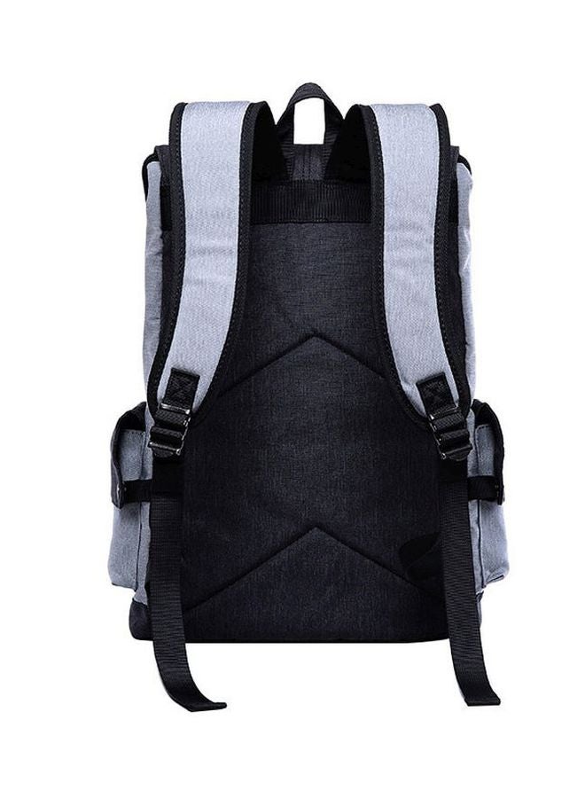 بيوينتي حقيبة ظهر مضادة للسرقة ومزودة بمنفذ USB ومناسبة للابتوب مقاس 15.6 بوصة رمادي/أسود - Image 3