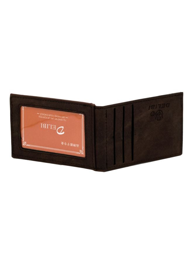 Delibi Leather Card Holder Coffee - Image 2