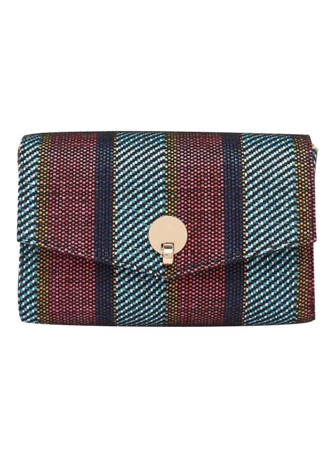 سفيرا محفظة مغناطيسية مصنوعة من الألياف الصناعية بني/أزرق/أسود - Image 1