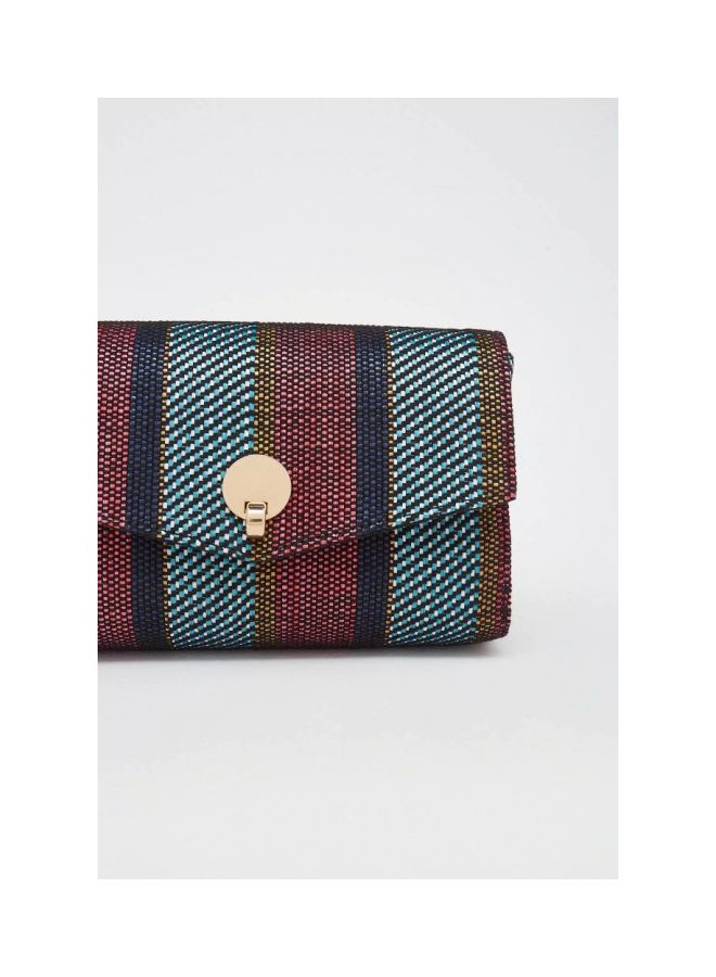 سفيرا محفظة مغناطيسية مصنوعة من الألياف الصناعية بني/أزرق/أسود - Image 2