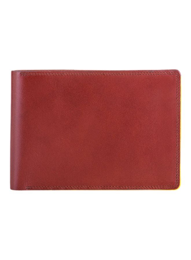 mywalit RFID Standard Wallet With Coin Pocket Brown/Yellow - Image 1