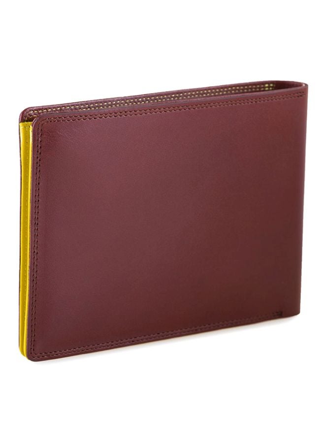 mywalit RFID Standard Wallet With Coin Pocket Brown/Yellow - Image 2