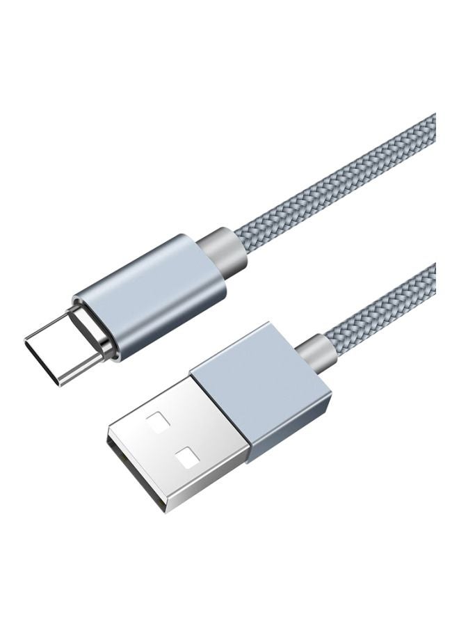 Hoco Magnetic Adsorption Type-C Charging Cable Grey - Image 3
