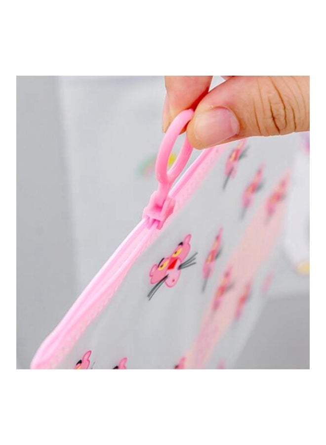 بيوينتي مقلمة بتصميم رسومات وحيد القرن وردي/أبيض - Image 2