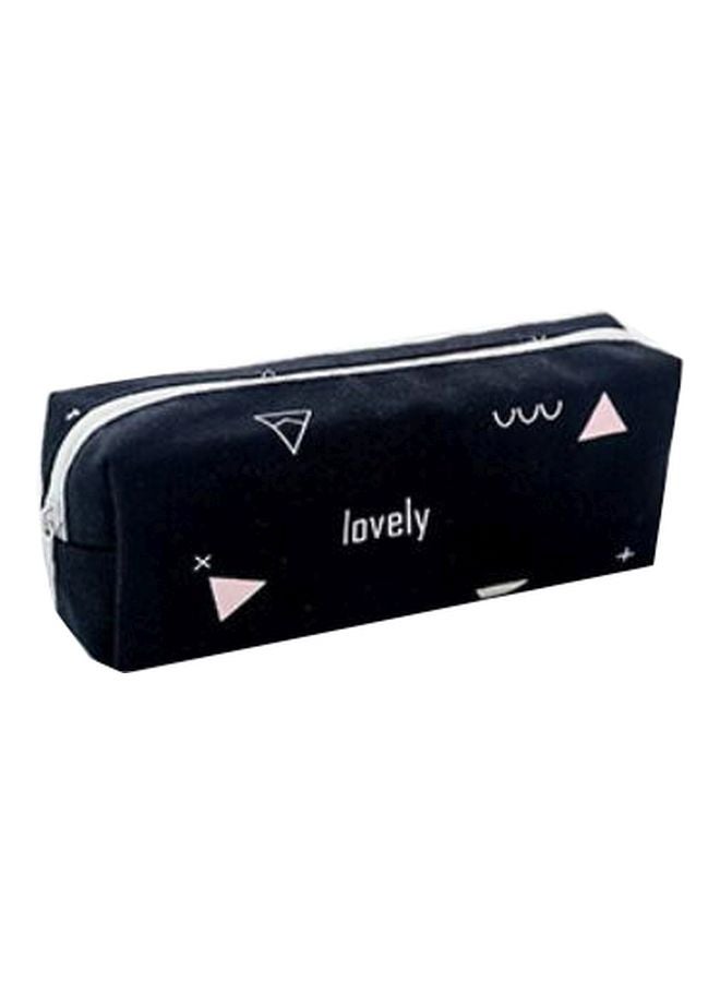 Canvas Pencil Case Black/White