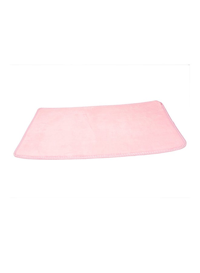 Generic Solid Pattern Comfy Anti-Skid Doormat Pink 40 x 60cm 