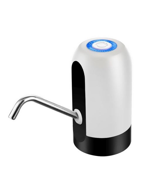 Rechargeable Bottled Water Pump Dispenser White/Black 13x7.5cm