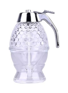 Non Drip Honey Dispenser Clear/Silver 200ml