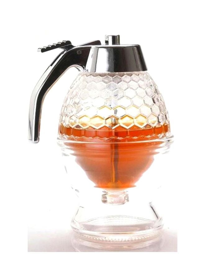cindrella - Non Drip Honey Dispenser Clear/Silver 200ml - Image 1