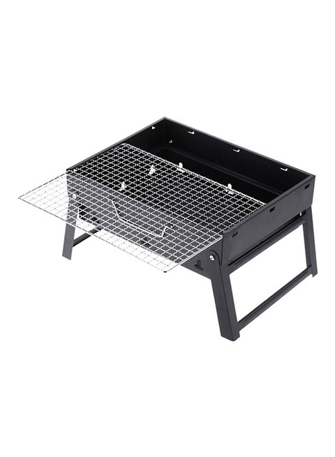 Stainless Steel Foldable Charcoal Grill Dark Grey 36.4cm