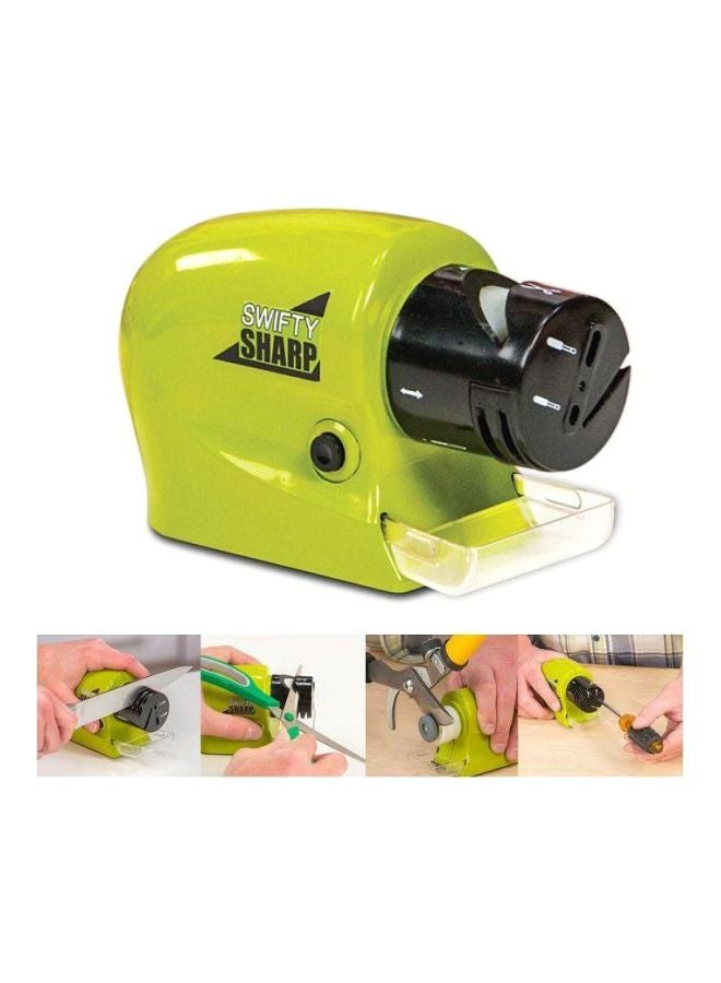 Swifty Sharp Ceramic Stone Motorized Knife Sharpener Green/Black 8.2cm  - Image 2