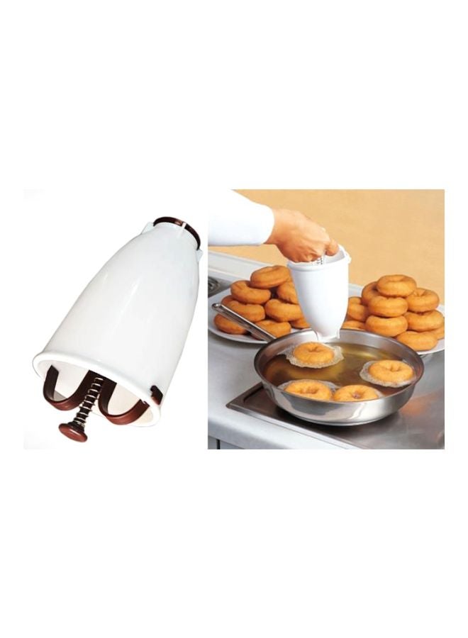 Plastic Donut Maker White/Brown/Silver 6cm - Image 2