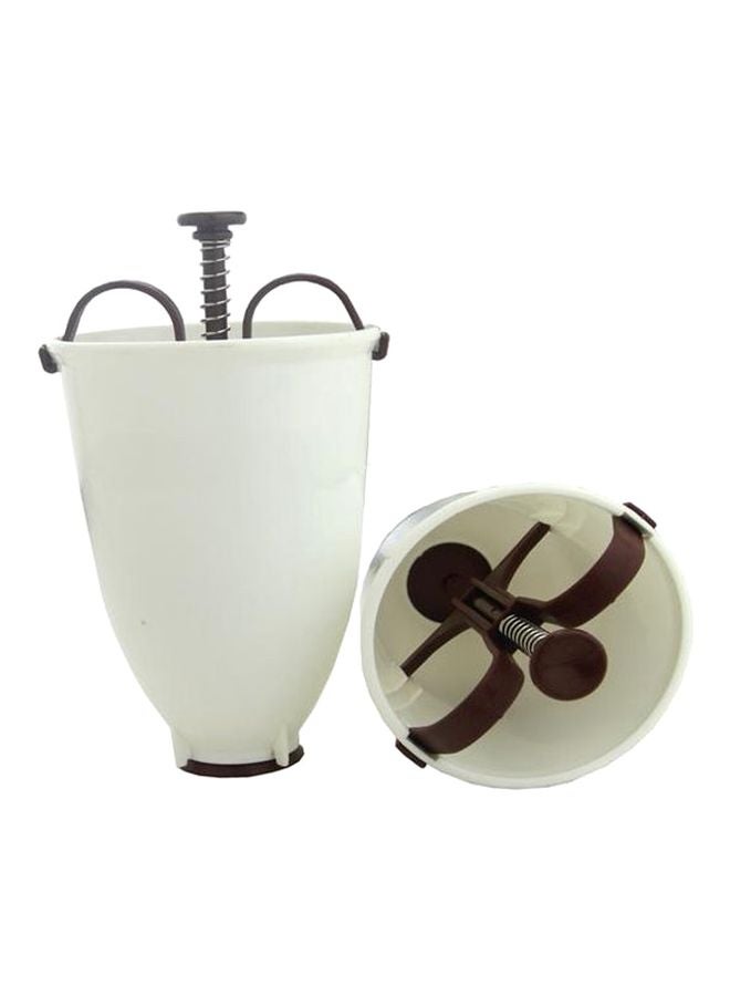 Plastic Donut Maker White/Brown/Silver 6cm - Image 1