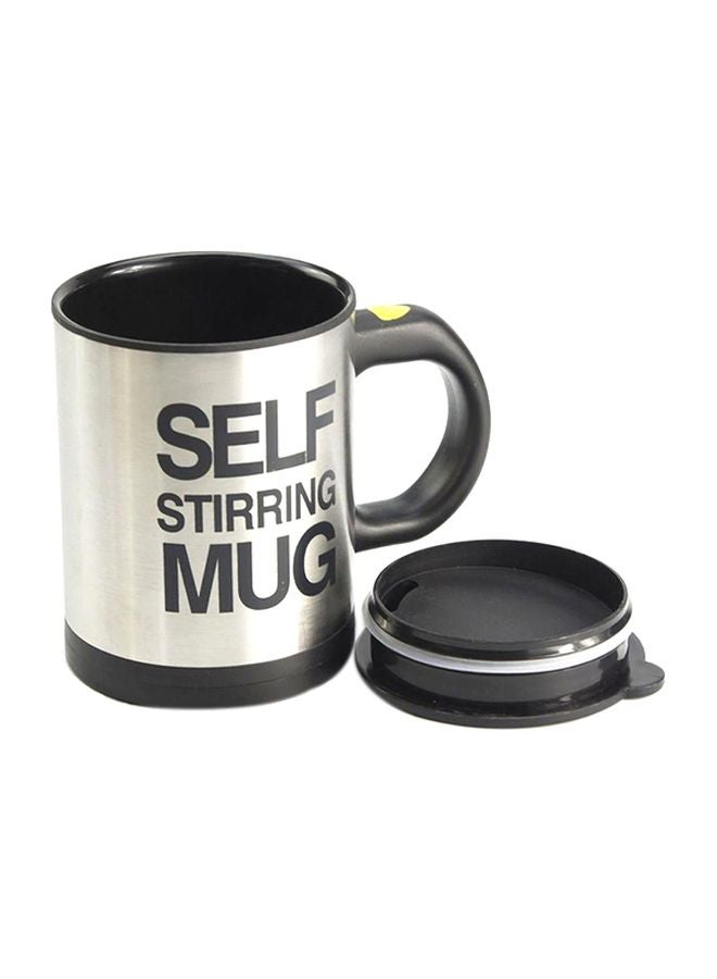 Self Stirring Mug Black/Silver 8.8x14.3x11.5cm