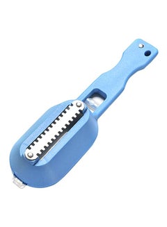 Fish Scale Remover With Cutting Knife Blue/Silver 25cm