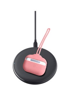 INEIX Protective Case Cover For Apple AirPods Pro With Hand And Neck Strap Mat Pink  - Image 2