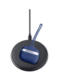 INEIX Protective Case Cover With Hand And Neck Strap For Apple AirPods Pro Dark Blue  - Image 2