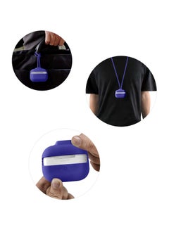 INEIX Protective Case Cover With Hand And Neck Strap For Apple AirPods Pro Dark Violet  - Image 3