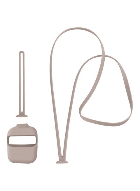 3-Piece Protective Case With Strap For Apple AirPods Stone