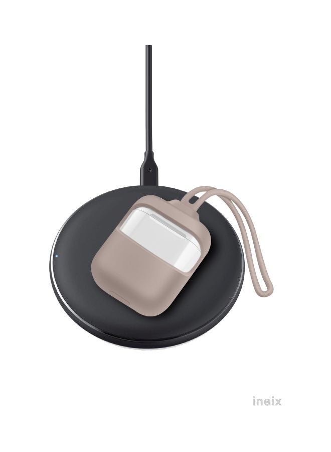 3-Piece Protective Case With Strap For Apple AirPods Stone