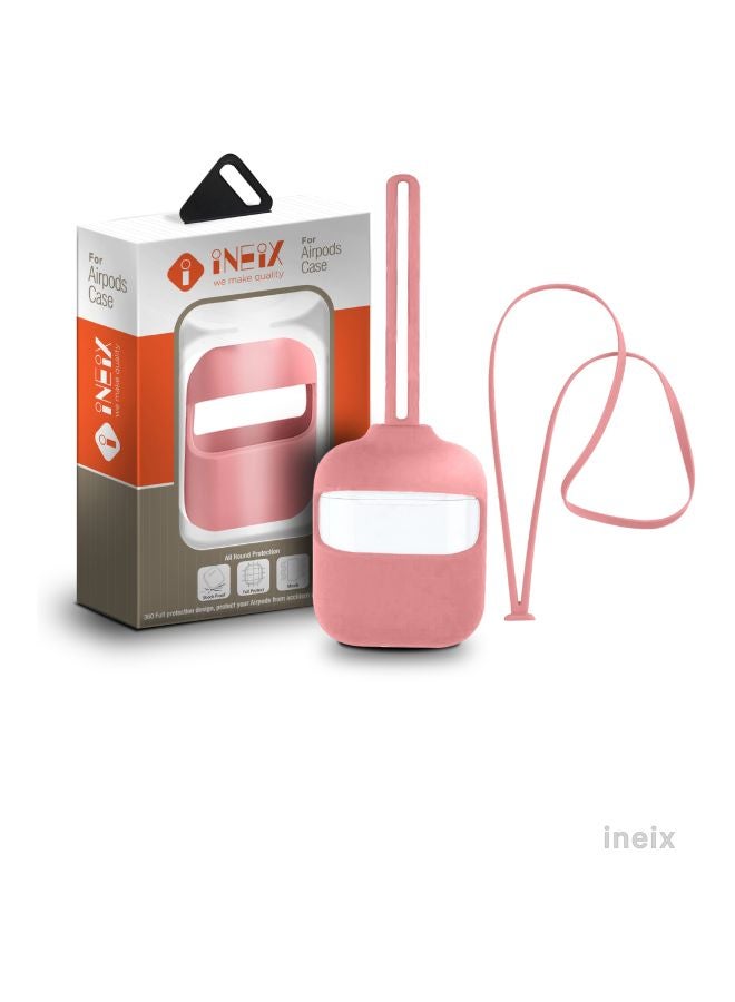 INEIX - 3-Piece Protective Case Cover Kit For Apple AirPods Mat Pink - Image 1