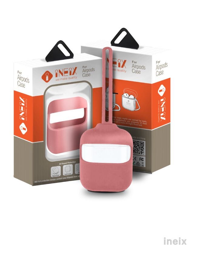 INEIX - 3-Piece Protective Case Cover Kit For Apple AirPods Mat Pink - Image 1