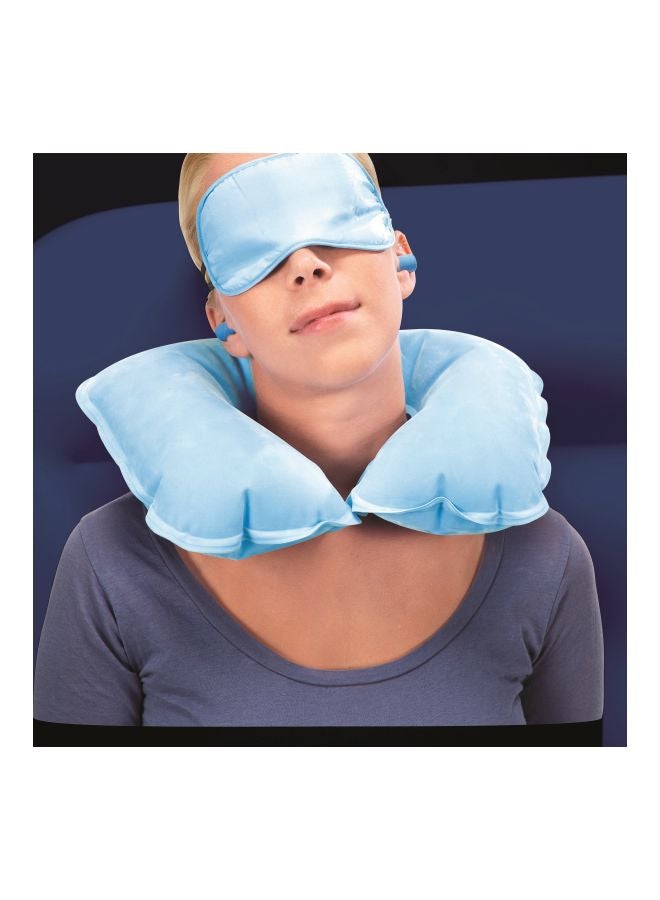 بست واي طقم وسادة قابلة للنفخ للسفر من 5 قطع combination أزرق فاتح/ أبيض 13x37سم - Image 4