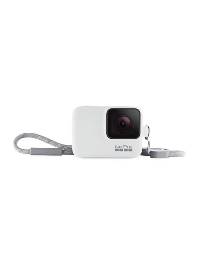 GoPro Sleeve Case With Lanyard For Hero Camera White  - Image 1