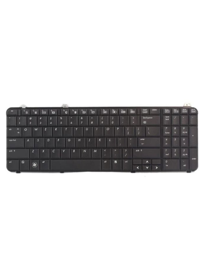 HP - Layout US Keyboard For HP Pavilion DV6 Laptop Black/White - Image 1