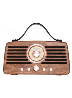 Retro FM Radio Wireless Speaker Brown/Black