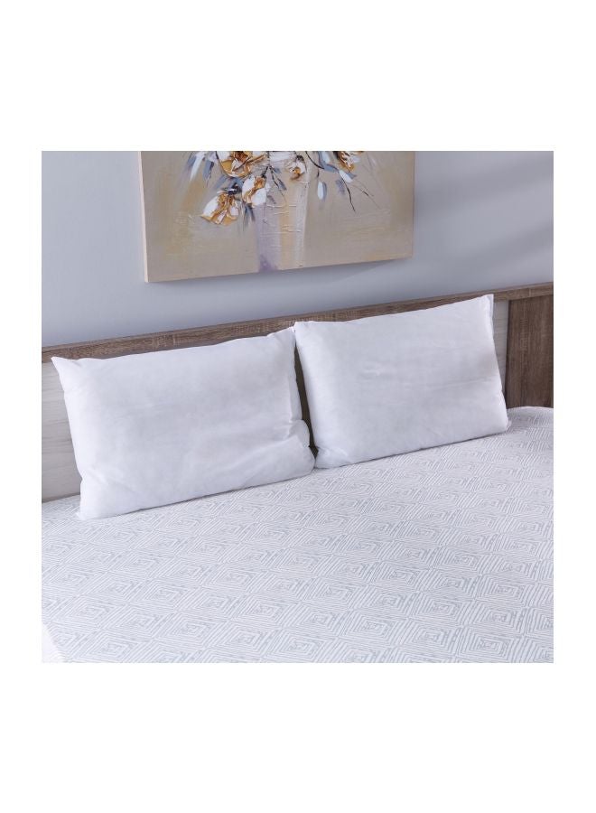 Home Box 2-Piece Bed Pillow Set Polypropylene White 45x70cm  - Image 1