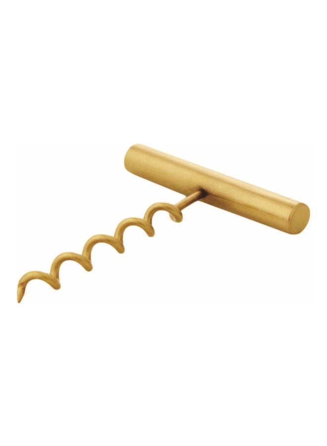 Home Box Stainless Steel Corkscrew Gold 9.8x1.5x7.5cm