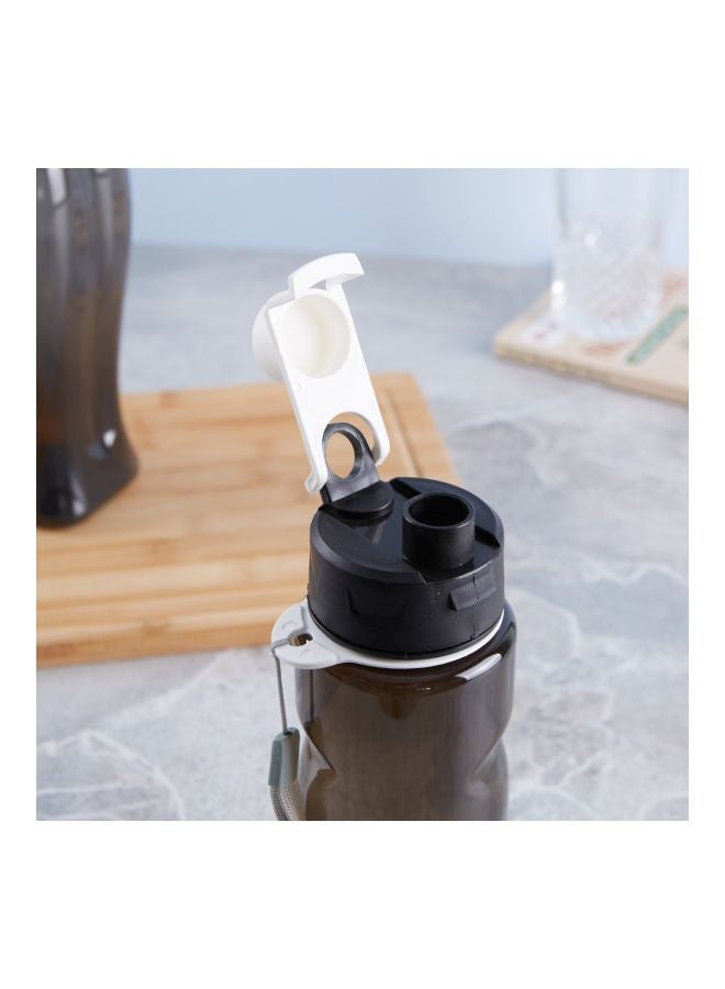 Home Box Midas Sports Water Bottle Black/White 650mm - Image 2