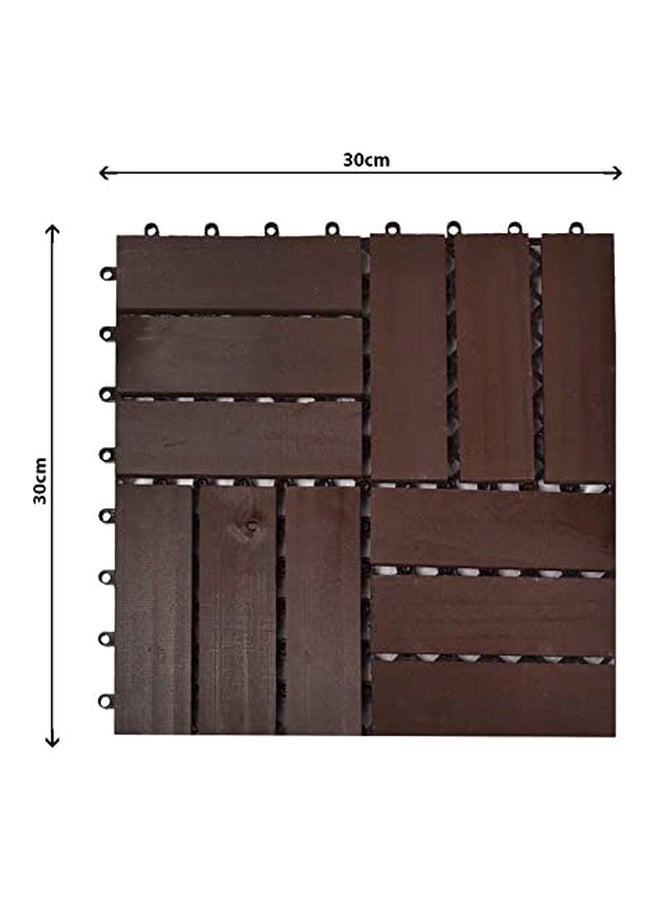 ياتاي طقم بلاط خشبي للأرضية مكون من 9 قطع بني 30x30x2Ø³Ù†ØªÙŠÙ…ØªØ±  - Image 3
