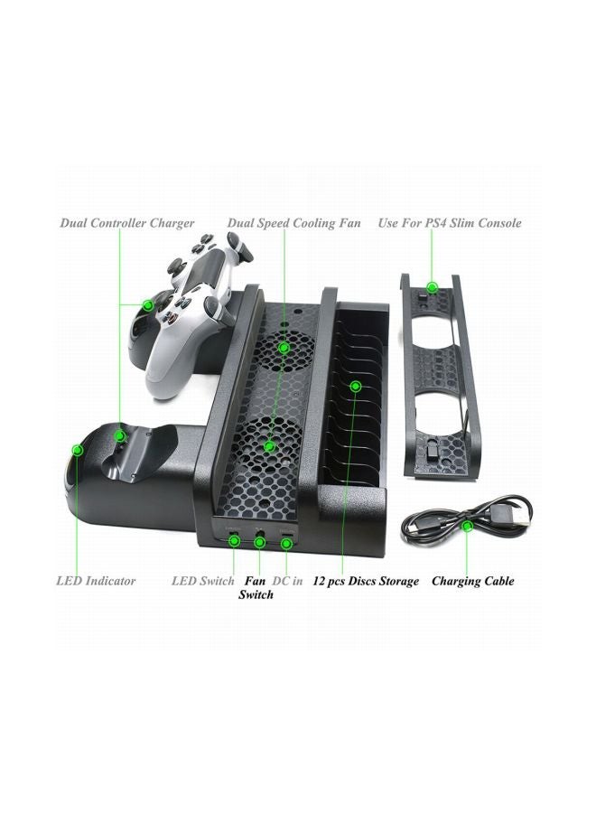 Multifunction Vertical Cooler With Wired Charging Dock For PS4/PS4 Slim/PS4 Pro - Image 5