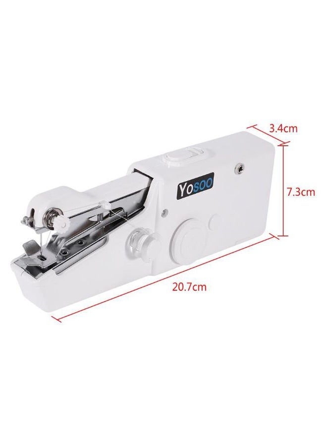 YOSOO Mini Portable Handheld Sewing Machine White/Silver White/Silver  - Image 2