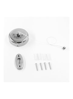 Generic Retractable Clothesline Silver 10x10x6cm  - Image 2