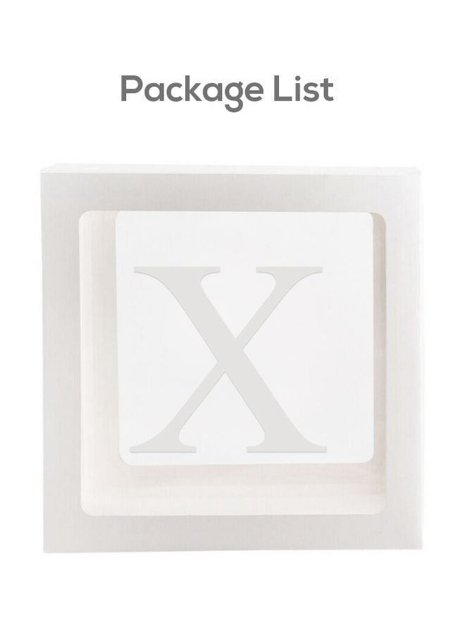 Letter X Designed Balloon Decoration Surprise Box DT1051 30x1x30cm  - Image 2