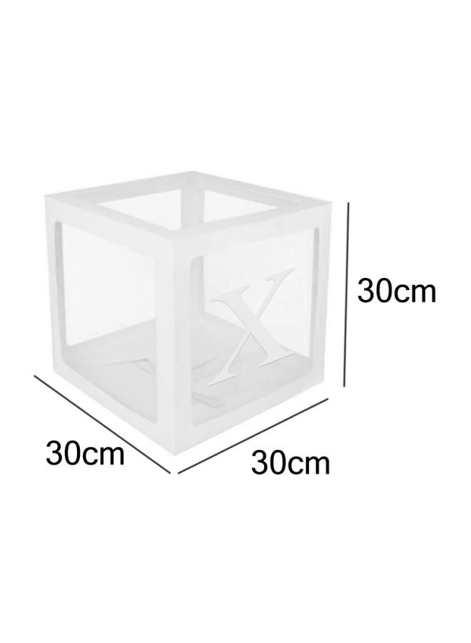 Letter X Designed Balloon Decoration Surprise Box DT1051 30x1x30cm  - Image 3